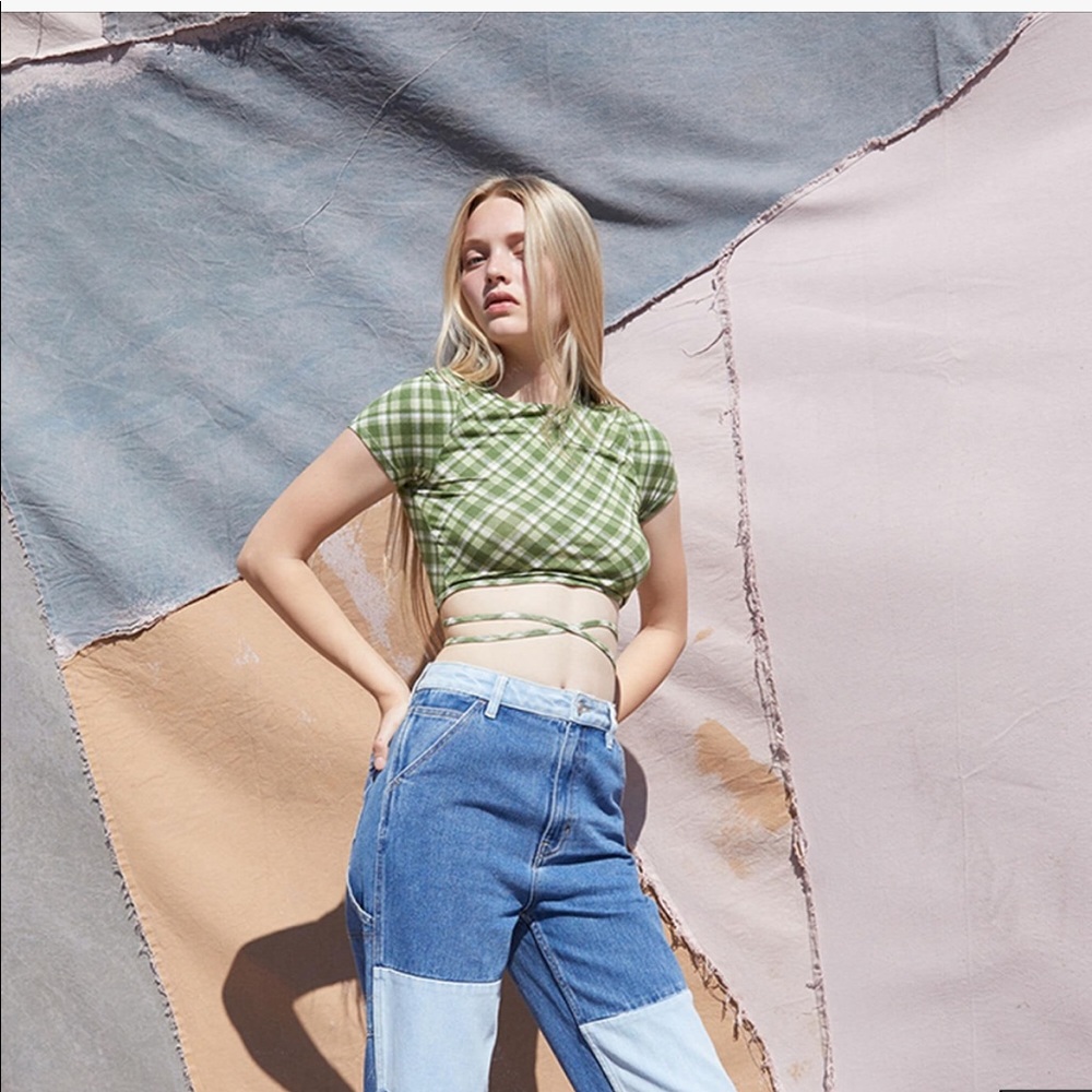 pacsun harmony tie front top
